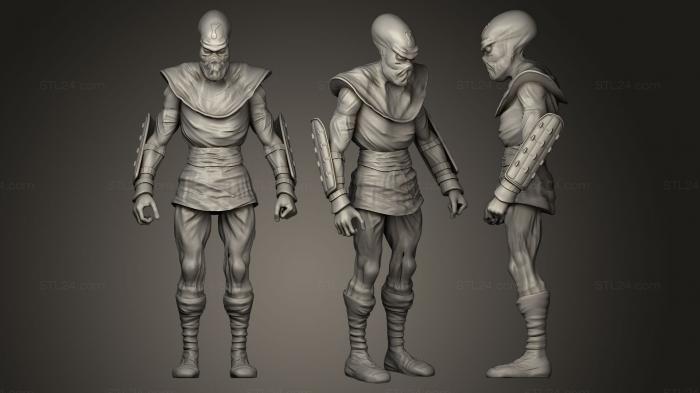Figurines heroes, monsters and demons (Foot Soldier, STKM_0205) 3D models for cnc